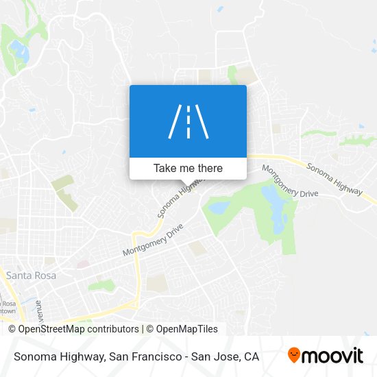 Mapa de Sonoma Highway