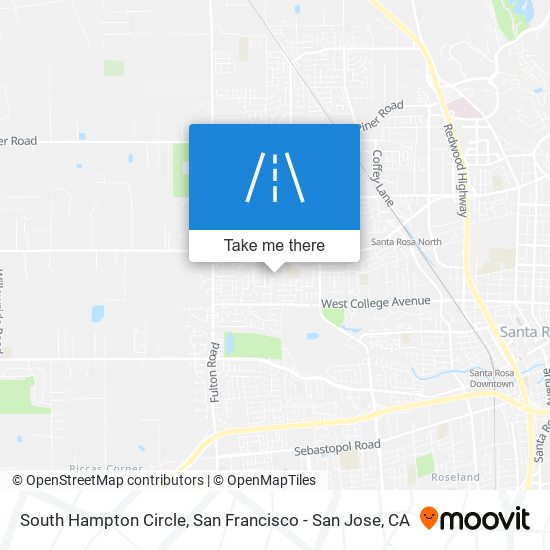 Mapa de South Hampton Circle