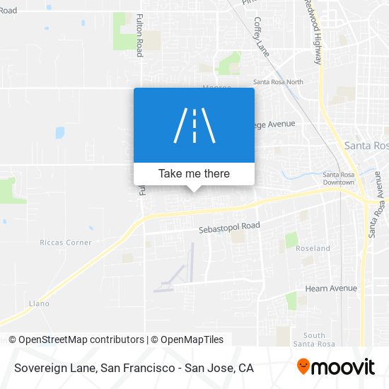 Sovereign Lane map