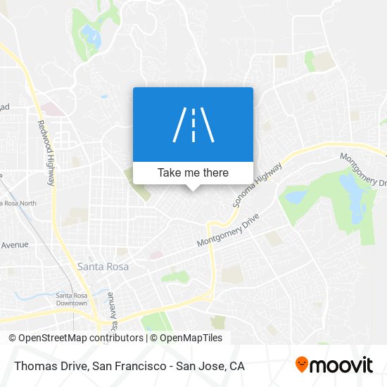 Thomas Drive map