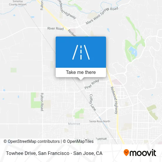 Towhee Drive map