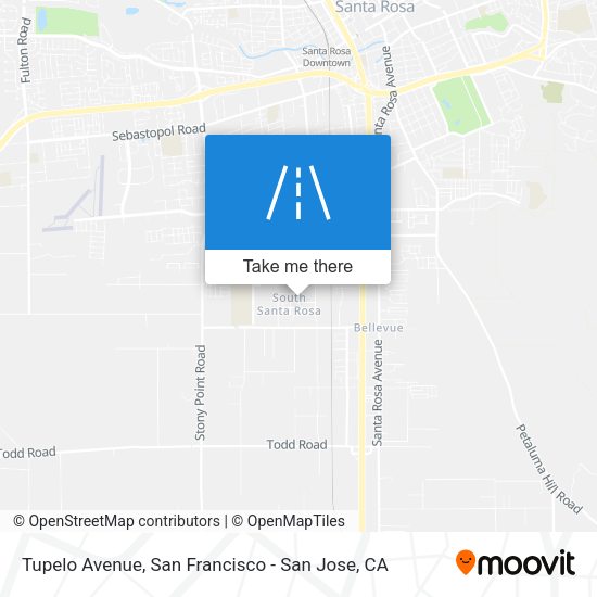 Mapa de Tupelo Avenue
