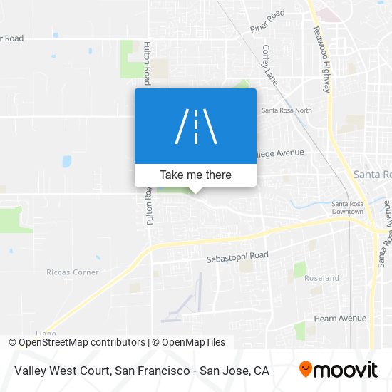 Valley West Court map