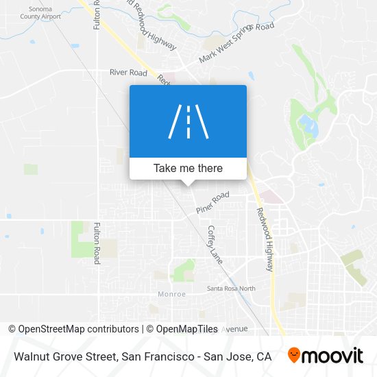 Walnut Grove Street map