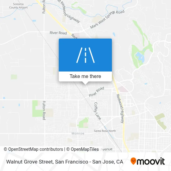 Walnut Grove Street map