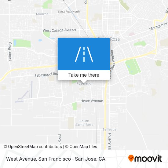 Mapa de West Avenue