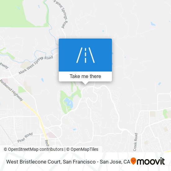 Mapa de West Bristlecone Court