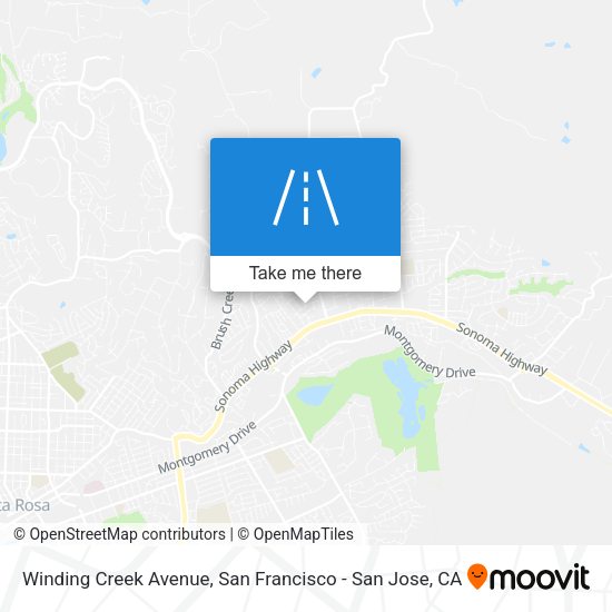 Mapa de Winding Creek Avenue
