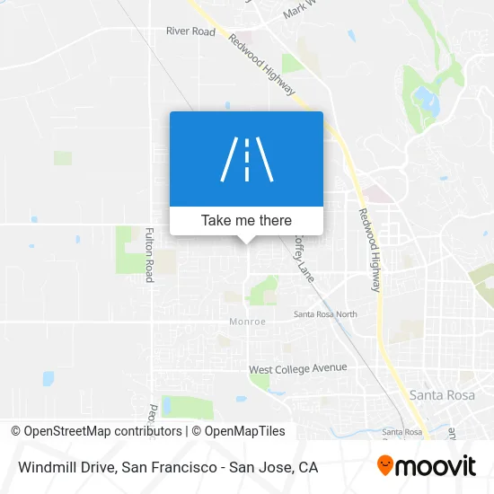 Windmill Drive map