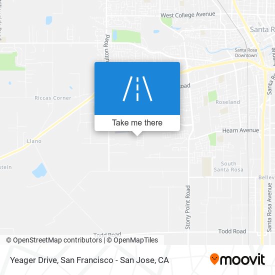 Yeager Drive map