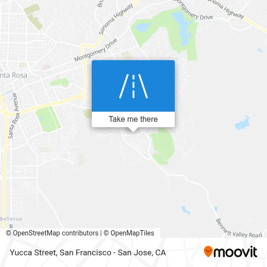 Yucca Street map
