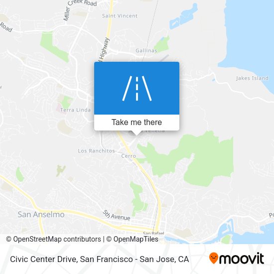 Civic Center Drive map