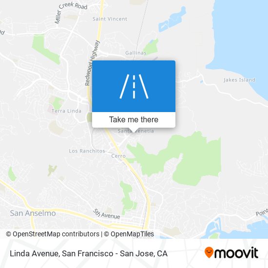 Linda Avenue map