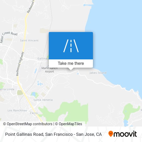 Point Gallinas Road map
