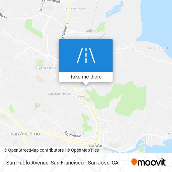 San Pablo Avenue map