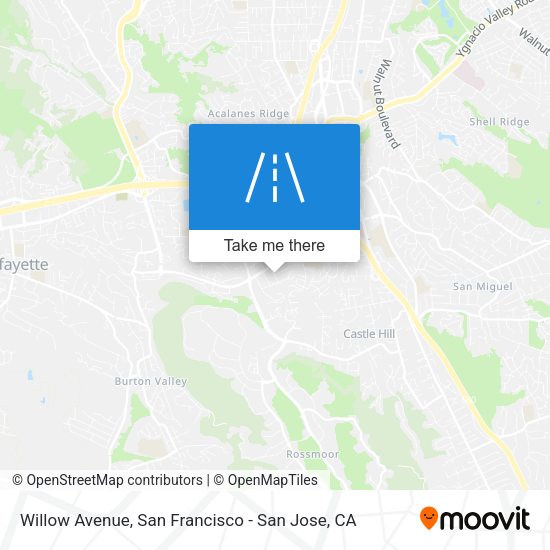 Mapa de Willow Avenue