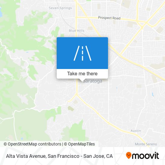 Alta Vista Avenue map