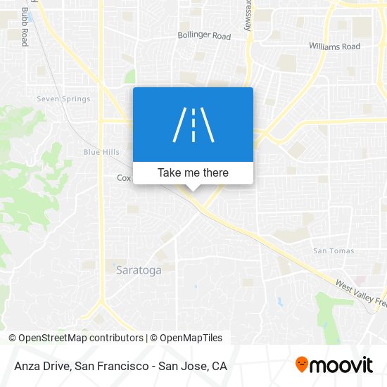 Anza Drive map