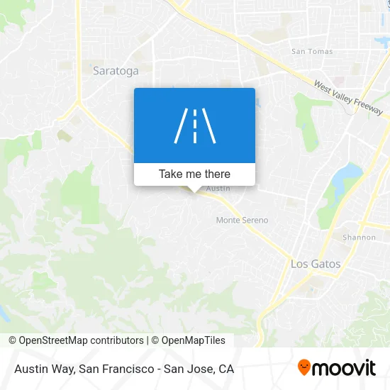 Austin Way map