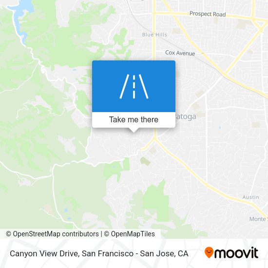 Canyon View Drive map