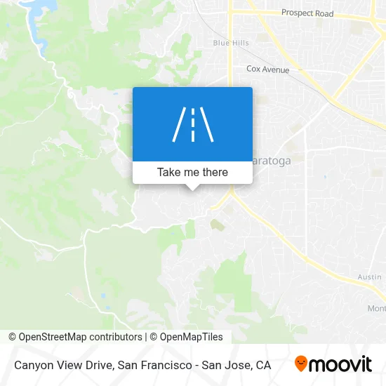 Canyon View Drive map