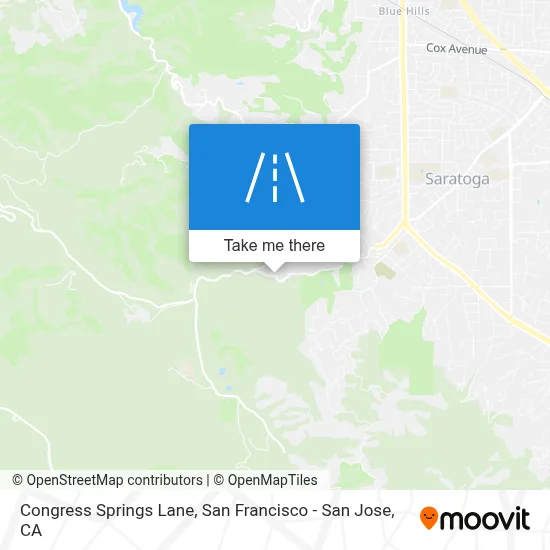 Congress Springs Lane map