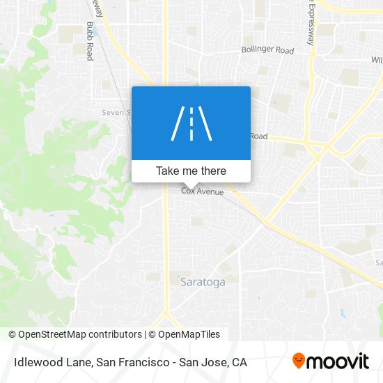 Idlewood Lane map