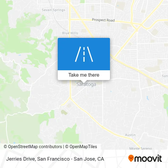 Jerries Drive map
