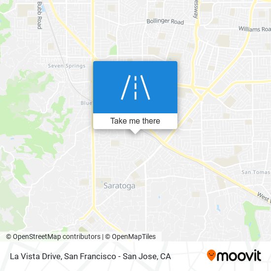 La Vista Drive map