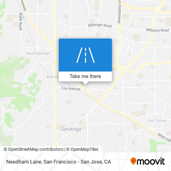 Needham Lane map