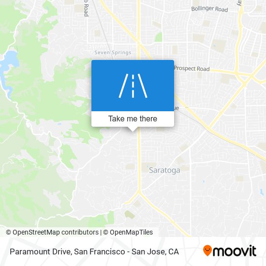 Paramount Drive map