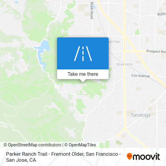 Parker Ranch Trail - Fremont Older map
