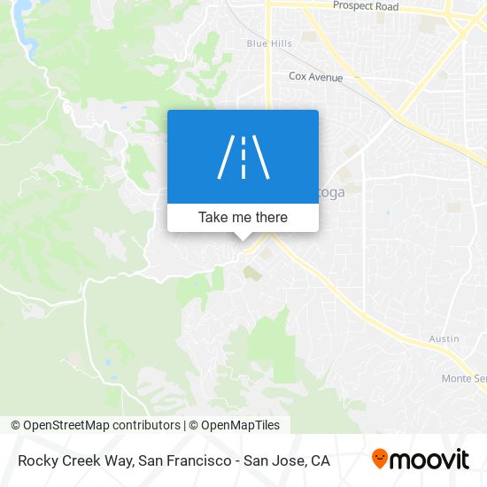 Rocky Creek Way map