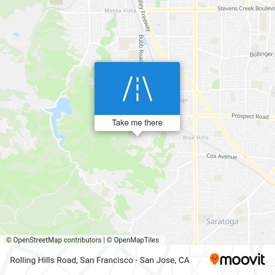 Rolling Hills Road map