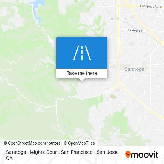 Mapa de Saratoga Heights Court