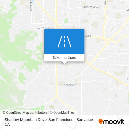Shadow Mountain Drive map
