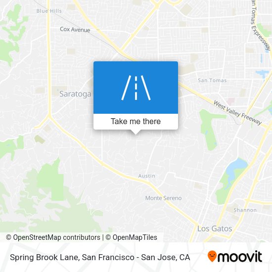 Spring Brook Lane map