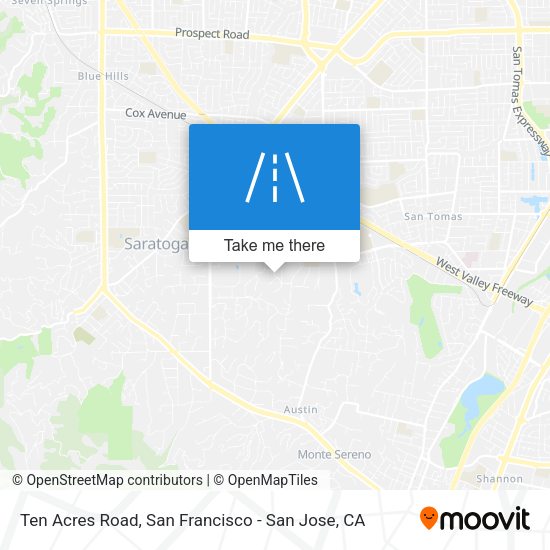 Mapa de Ten Acres Road