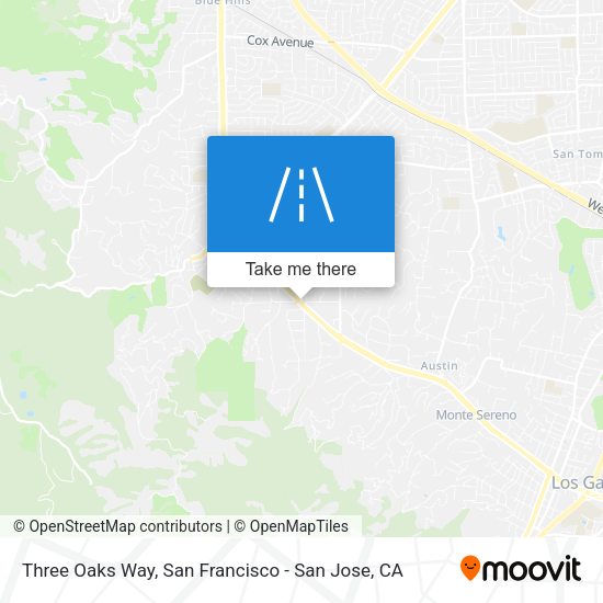 Three Oaks Way map