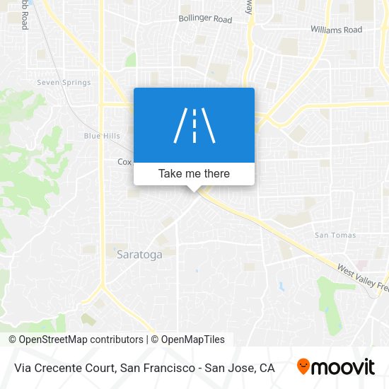Via Crecente Court map