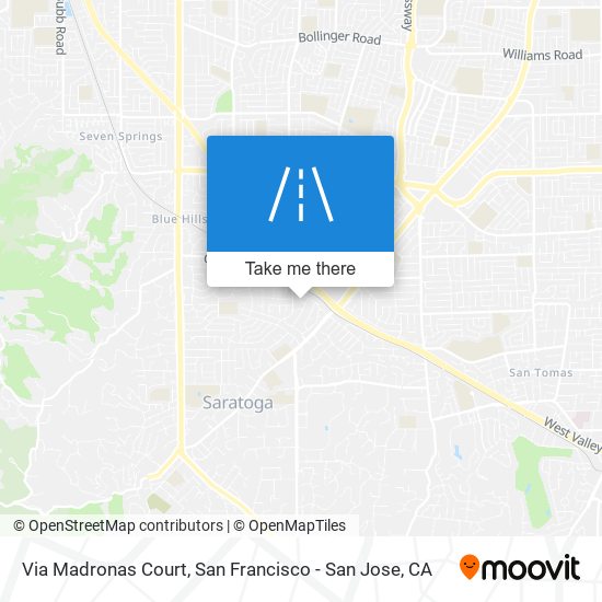 Mapa de Via Madronas Court