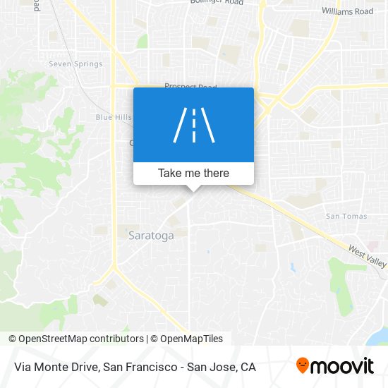 Via Monte Drive map