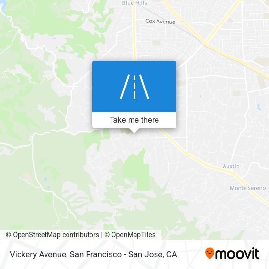 Mapa de Vickery Avenue