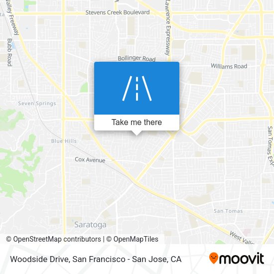 Mapa de Woodside Drive