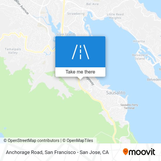 Mapa de Anchorage Road