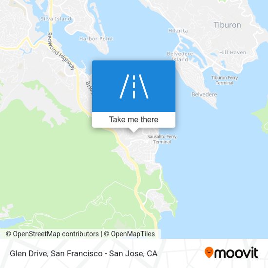 Mapa de Glen Drive