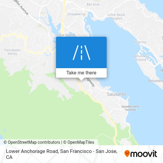 Lower Anchorage Road map