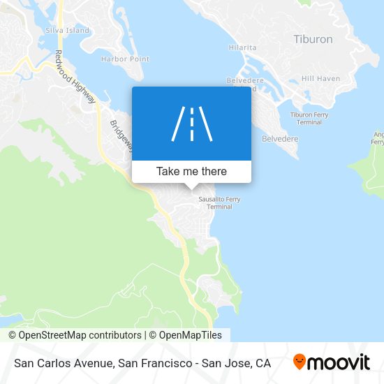 Mapa de San Carlos Avenue