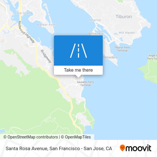 Santa Rosa Avenue map