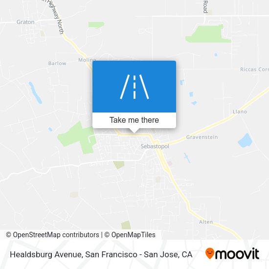 Healdsburg Avenue map